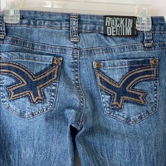 Zane Di Jeans Sz 7 or Adult size 2. Patched Denim. - Picture 4 of 8